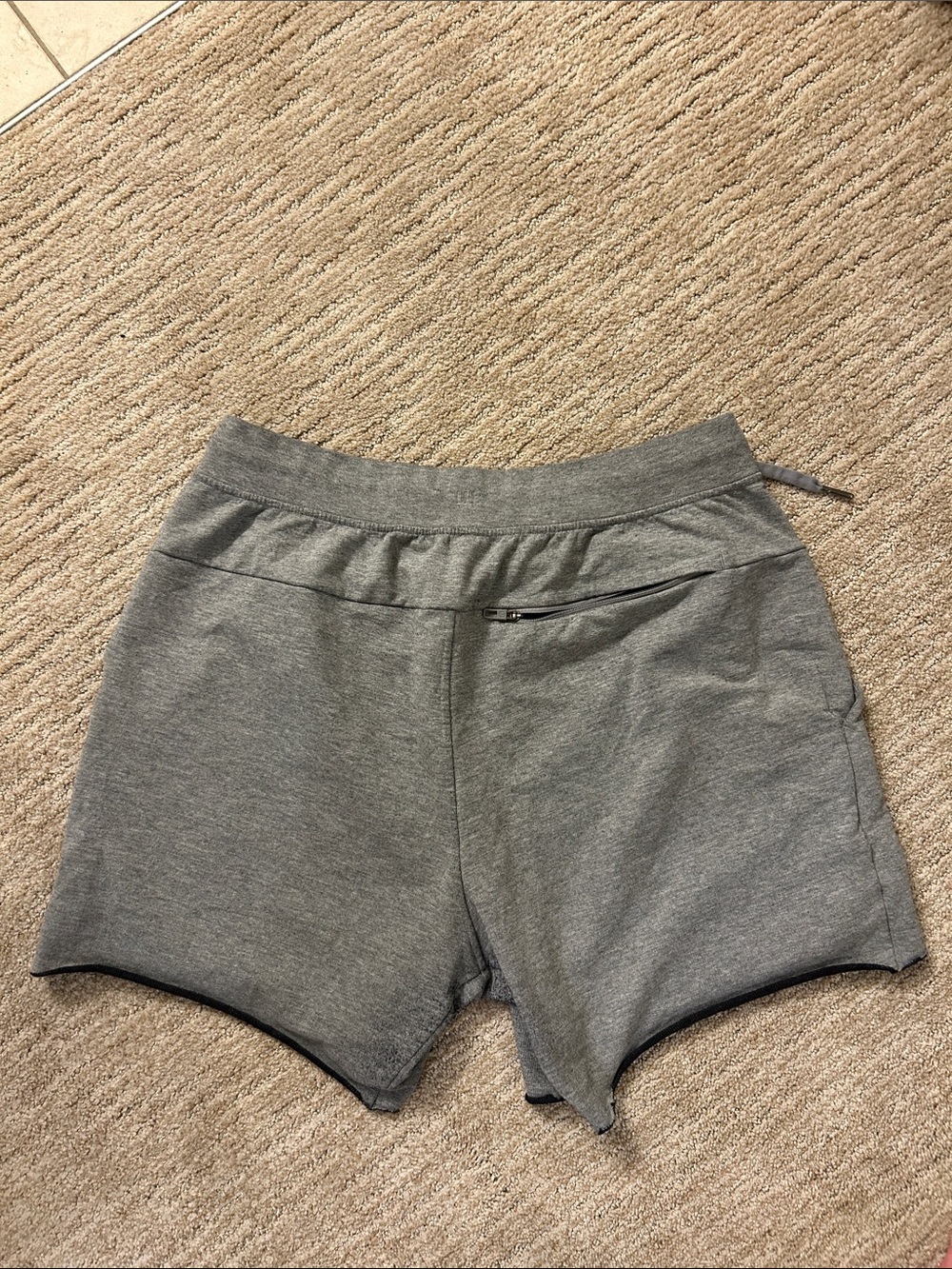 lululemon athletica Heather Gray Athletic Drawstring Shorts - Picture 2 of 4